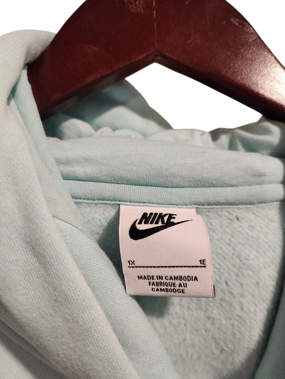 Nike Sportswear Phoenix Fleece Oversized Hoodie Plus Size 1X Mint Green Pullover - Picture 4 of 5